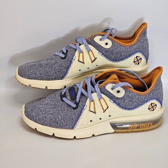 Mens Nike Air Max Sequent 3 Running Shoe Sz 6 AR0259-400 Easy Slip-On - Picture 4 of 9